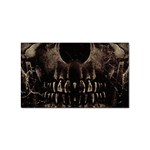 Skull Poster Background Sticker 100 Pack (Rectangle) Front