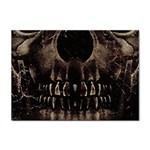 Skull Poster Background A4 Sticker 10 Pack Front