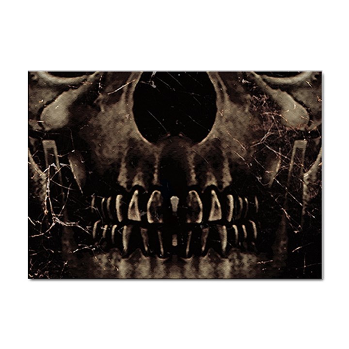 Skull Poster Background A4 Sticker 10 Pack