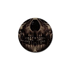 Skull Poster Background Golf Ball Marker by dflcprints