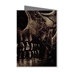 Skull Poster Background Mini Greeting Card (8 Pack) Left