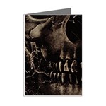 Skull Poster Background Mini Greeting Card (8 Pack) Right