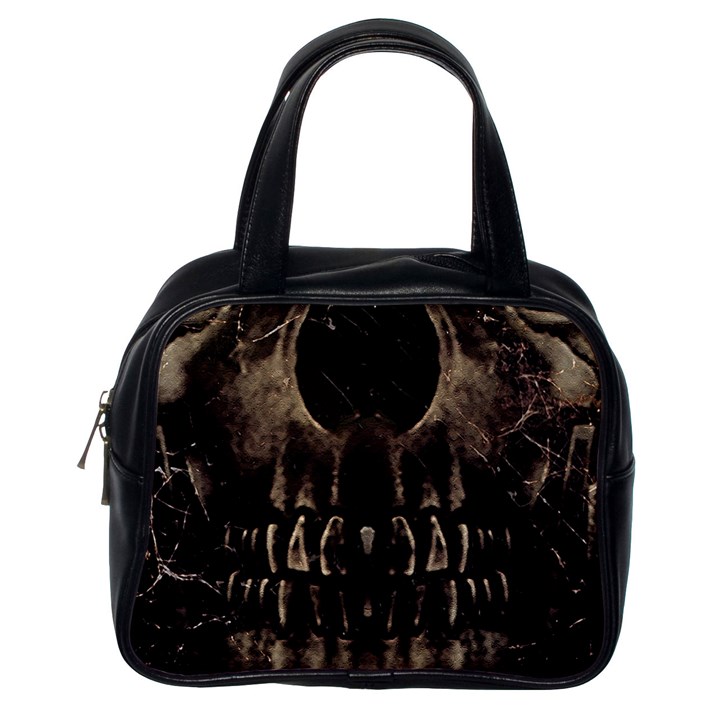 Skull Poster Background Classic Handbag (One Side)