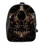 Skull Poster Background School Bag (Large) Front