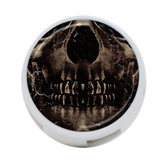 Skull Poster Background 4-port Usb Hub (one Side) by dflcprints