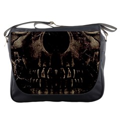 Skull Poster Background Messenger Bag by dflcprints