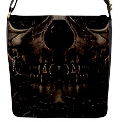 Skull Poster Background Flap Closure Messenger Bag (small) by dflcprints