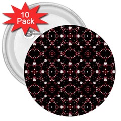 Futuristic Dark Pattern 3  Button (10 Pack) by dflcprints