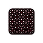 Futuristic Dark Pattern Drink Coaster (Square) Front