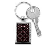 Futuristic Dark Pattern Key Chain (Rectangle) Front