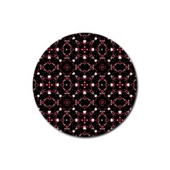 Futuristic Dark Pattern Drink Coaster (round) by dflcprints