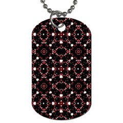 Futuristic Dark Pattern Dog Tag (one Sided) by dflcprints