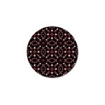 Futuristic Dark Pattern Golf Ball Marker 10 Pack Front