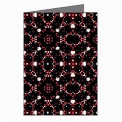 Futuristic Dark Pattern Greeting Card (8 Pack) by dflcprints