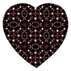 Futuristic Dark Pattern Jigsaw Puzzle (heart)