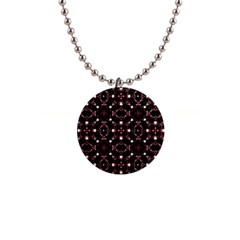 Futuristic Dark Pattern Button Necklace by dflcprints