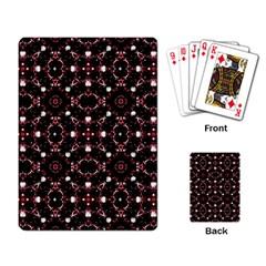 Futuristic Dark Pattern Playing Cards Single Design