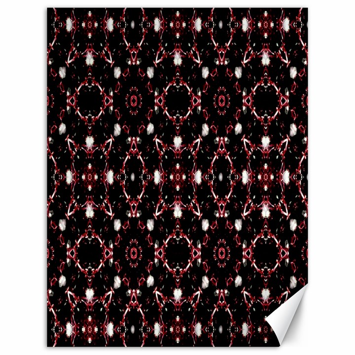 Futuristic Dark Pattern Canvas 12  x 16  (Unframed)