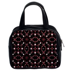 Futuristic Dark Pattern Classic Handbag (two Sides) by dflcprints