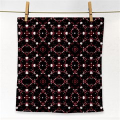 Futuristic Dark Pattern Face Towel by dflcprints