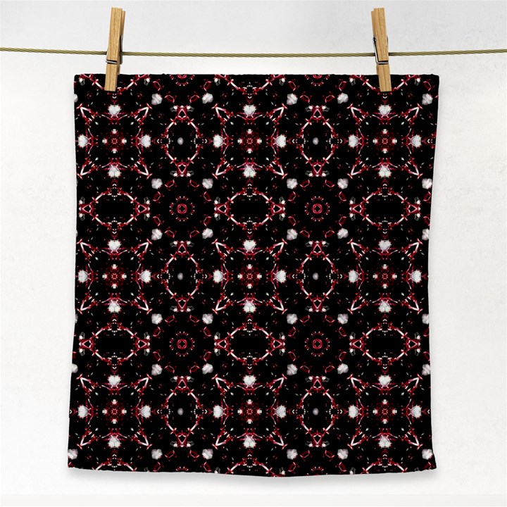 Futuristic Dark Pattern Face Towel