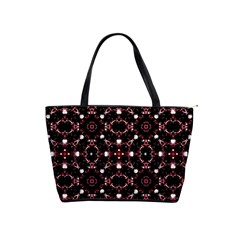 Futuristic Dark Pattern Large Shoulder Bag