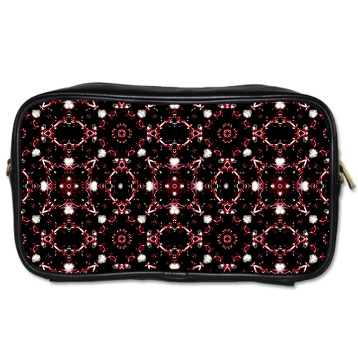 Futuristic Dark Pattern Travel Toiletry Bag (One Side)