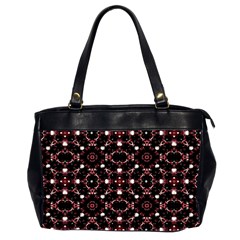 Futuristic Dark Pattern Oversize Office Handbag (two Sides) by dflcprints