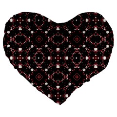 Futuristic Dark Pattern 19  Premium Heart Shape Cushion