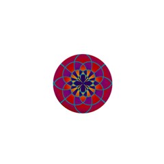 Mandala 1  Mini Button Magnet