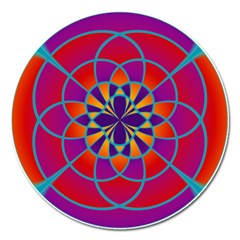 Mandala Magnet 5  (round) by SaraThePixelPixie