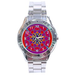 Mandala Stainless Steel Watch