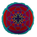 Mandala 18  Premium Round Cushion  Front