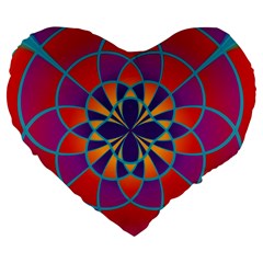 Mandala 19  Premium Heart Shape Cushion