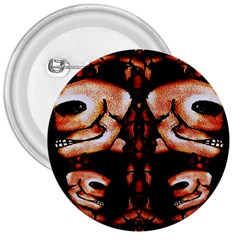 Skull Motif Ornament 3  Button by dflcprints