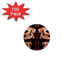 Skull Motif Ornament 1  Mini Button Magnet (100 Pack) by dflcprints