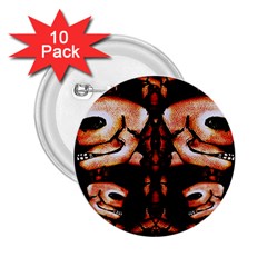 Skull Motif Ornament 2 25  Button (10 Pack) by dflcprints