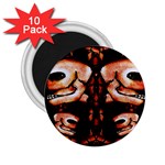 Skull Motif Ornament 2.25  Button Magnet (10 pack) Front