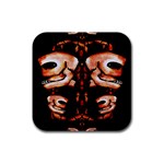 Skull Motif Ornament Drink Coasters 4 Pack (Square) Front