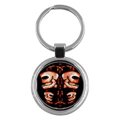 Skull Motif Ornament Key Chain (round) by dflcprints