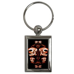 Skull Motif Ornament Key Chain (rectangle) by dflcprints