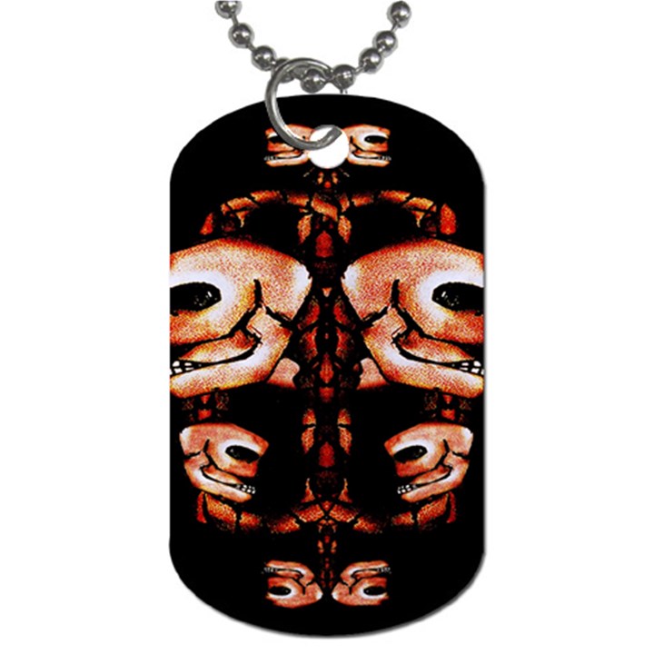 Skull Motif Ornament Dog Tag (One Sided)