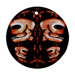 Skull Motif Ornament Round Ornament (two Sides) by dflcprints