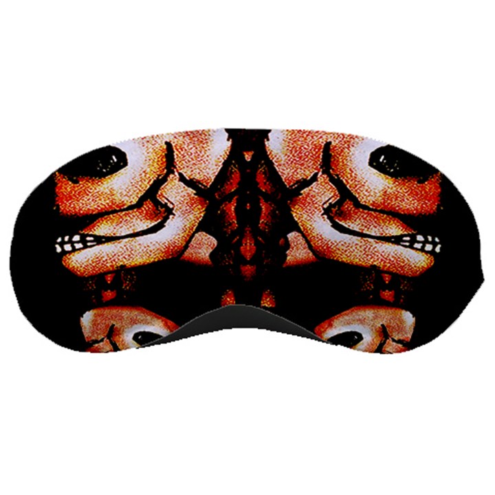 Skull Motif Ornament Sleeping Mask