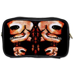 Skull Motif Ornament Travel Toiletry Bag (one Side) by dflcprints