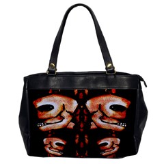 Skull Motif Ornament Oversize Office Handbag (one Side) by dflcprints