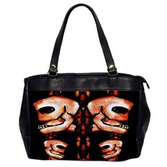 Skull Motif Ornament Oversize Office Handbag (two Sides) by dflcprints