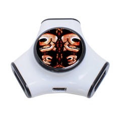 Skull Motif Ornament 3 Port Usb Hub by dflcprints