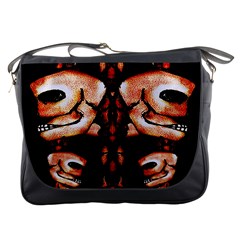 Skull Motif Ornament Messenger Bag by dflcprints