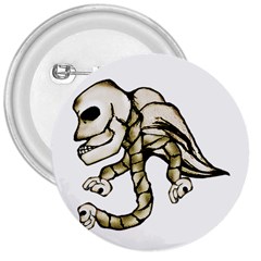 Angel Skull 3  Button by dflcprints